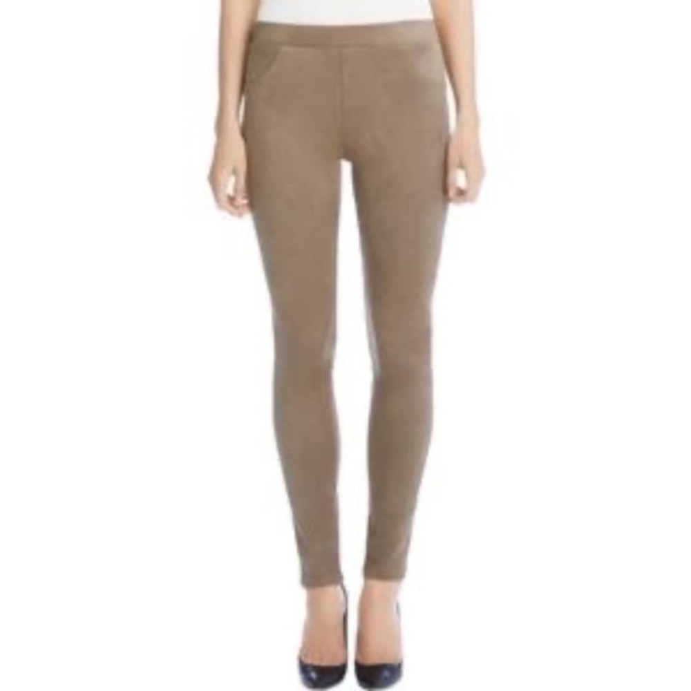 Karen Kane Faux Suede Leggings Tan Medium